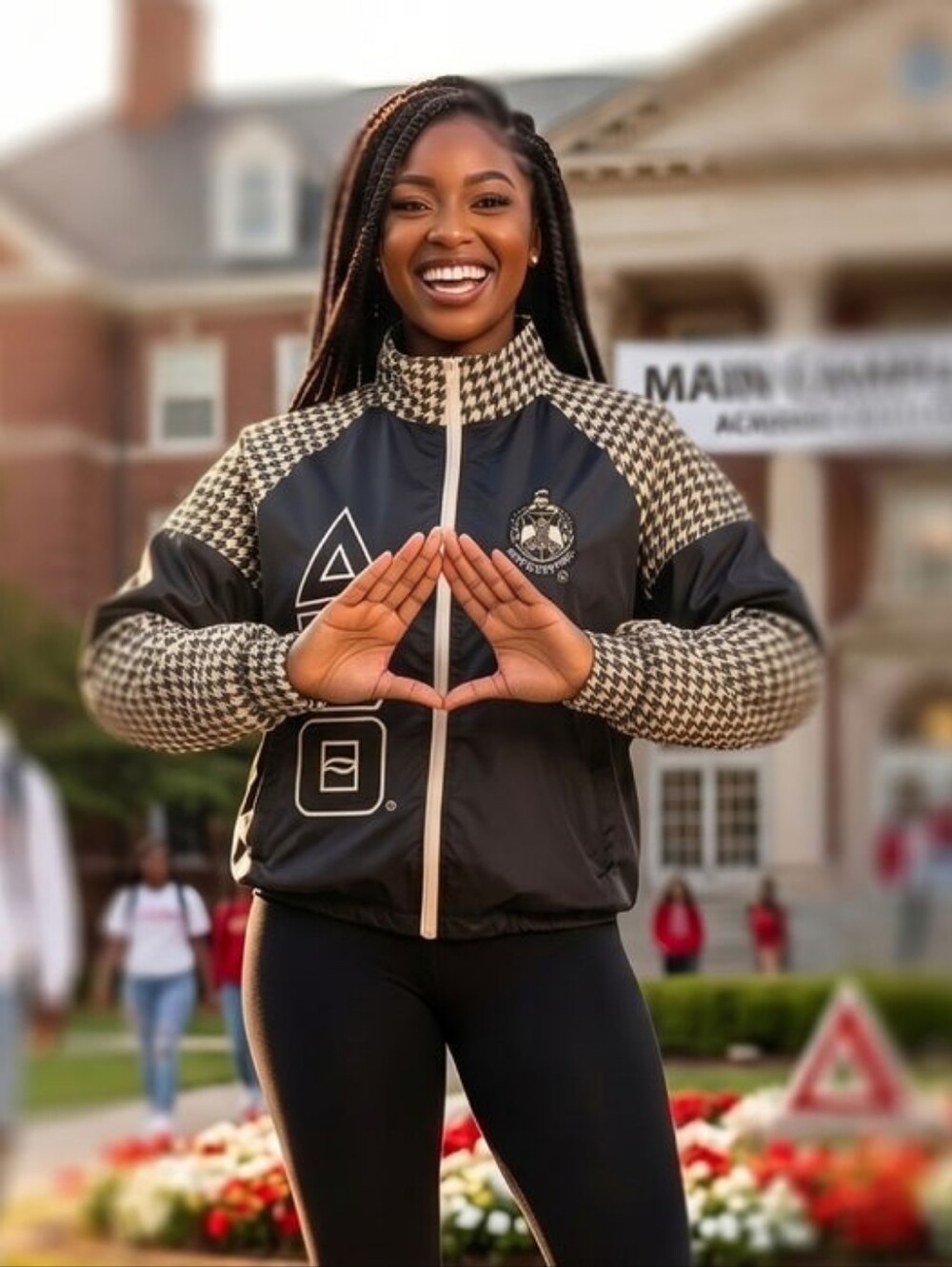 DST Greek Apparel Small Black Windbreaker Jacket